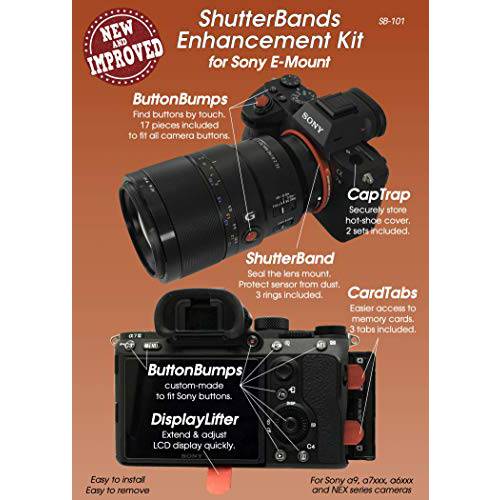 ShutterBands 5 Unique Enhancement Kit for 소니 E-Mount 카메라 (v.2)