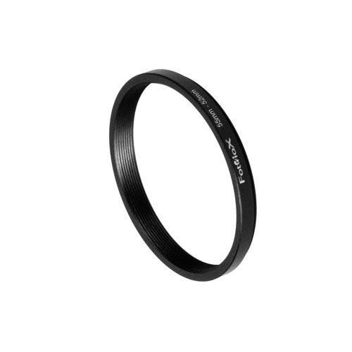 Fotodiox 메탈 스텝 다운 Ring, 양극처리 블랙 메탈 55mm-52mm, 55-52 mm