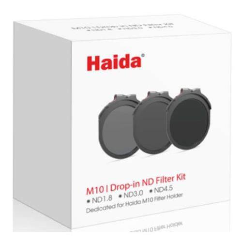Haida M10 Drop-in Nano-Coating 라운드 ND 필터 Kit, 3-Pack (6, 10, 15 정지 Drop-in Filters)
