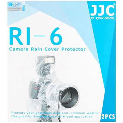 JJC 방수 프로텍트 커버 for 카메라 and 렌즈 (Pack of 2) - 명확한