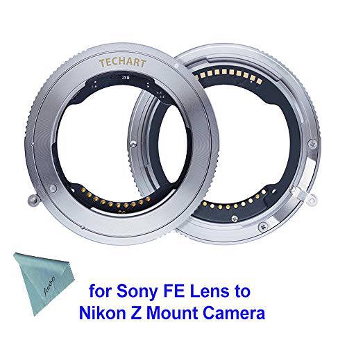 TECHART TZE-01 카메라 렌즈 변환기, Auto-Focus 어댑터 링 호환가능한 for 소니 FE Tamron Sigma F 마운트 렌즈 to Nikon Z6 Z7 Z 마운트 카메라