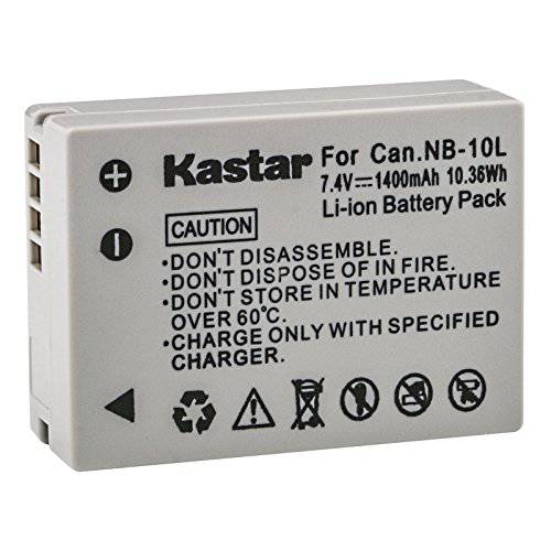 Kastar New 7.4V 1400mAh Recharger Li-ion 배터리 for 캐논 NB-10L