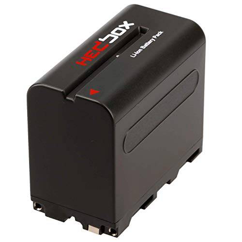 HEDBOX | RP-NPF970 | Li-Ion Battery, 6600mAh, 교체용 for 소니 NP- F930/ F950/ F970/ F990 and DCR-VX2100, DSR-PD170/ PD170, FDR-AX1, HDR-AX2000/ FX1/ FX7/ FX1000, HVR-Z1P, MVC-FDR1, NEX-EA50UH 캠코더