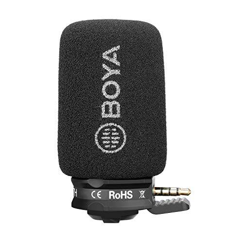 BOYA BY-A7H TRRS 3.5mm Plug& Play 마이크,마이크로폰 for iPhone 안드로이드 삼성 영상 레코딩 Vlogging 마이크
