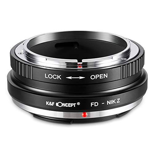 K&F Concept 렌즈 마운트 어댑터 for 캐논 FD FL 렌즈 to Nikon Z6 Z7 카메라