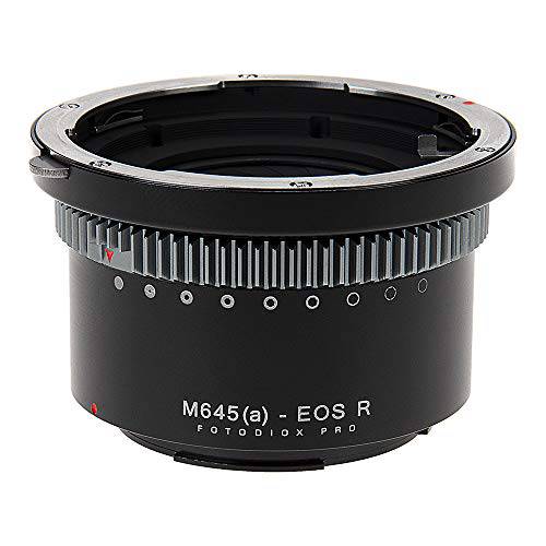 Fotodiox 프로 아이리스 렌즈 마운트 어댑터 호환가능한 with Mamiya 645 AF/ AF-D Lenses to 캐논 RF-Mount 카메라