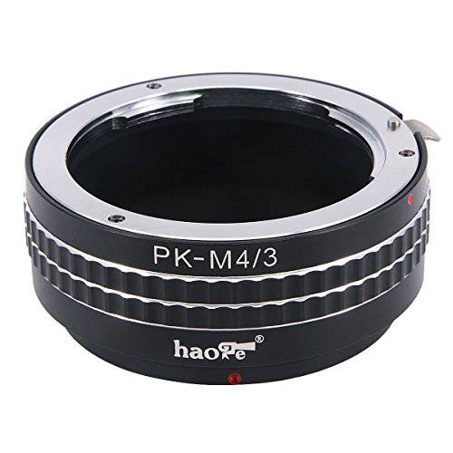 Haoge 수동 렌즈 마운트 어댑터 for Pentax K PK 마운트 렌즈 to 올림푸스 and 파나소닉 미니 Four Thirds MFT M4/ 3 M43 마운트 카메라