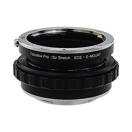 Fotodiox DLX 스트레치 렌즈 마운트 어댑터 - 캐논 EOS (EF/ EF-S) D/ SLR 렌즈 to 소니 알파 E-Mount 미러리스 카메라 바디 매크로 Focusing Helicoid and 마그네틱,자석 Drop-in 필터