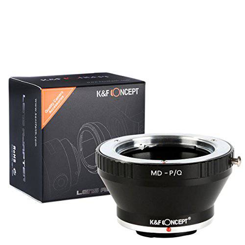 K&F Concept 렌즈 마운트 어댑터 호환가능한 with SR/ MD/ MC 렌즈 to Q PQ P/ Q Q-S1 Q10 Q7 미러리스 카메라