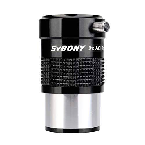 SVBONY SV118 Barlow 렌즈 1.25 inches 2X Achromatic 메탈 Barlow 렌즈 for Astronomy 텔레스코프 접안렌즈