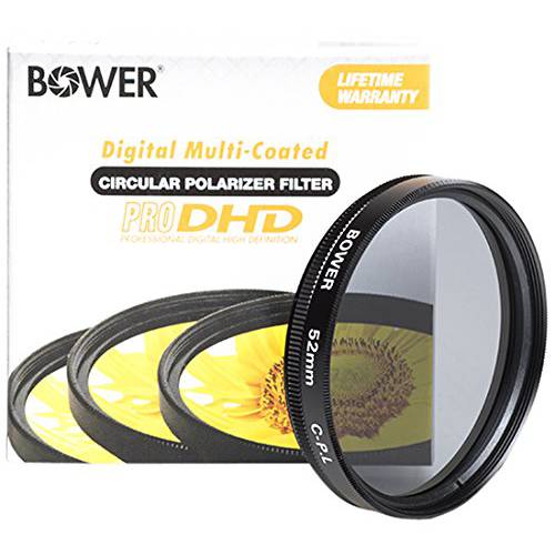 Bower FP52C 52 mm 프로 디지털 고 해상도 원형 편광판 필터 (Black)