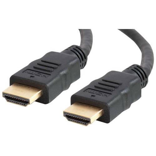 C2G 56782 4K UHD 고속 HDMI 케이블 (60Hz) with 랜포트 for 4K Devices, TVs, Laptops, and Chromebooks, 블랙 (3 Feet, 0.91 Meters)