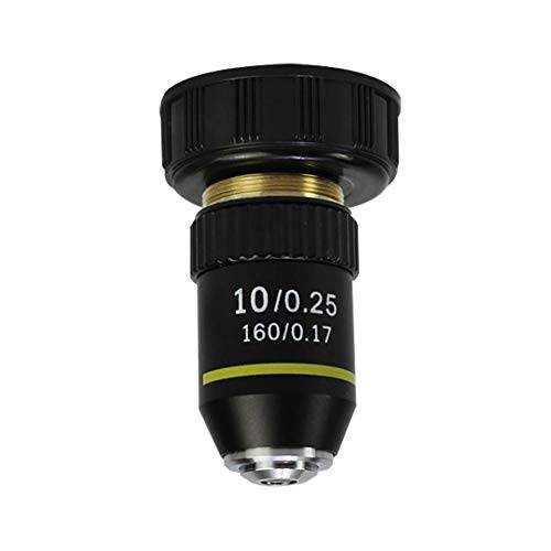 Reticle Optics 10X 현미경 대물렌즈 | DIN 스탠다드 160/ .17 | 20.2MM 상호작용 | Lab 퀄리티 대물렌즈 for 컴파운드 Biological Microscopes