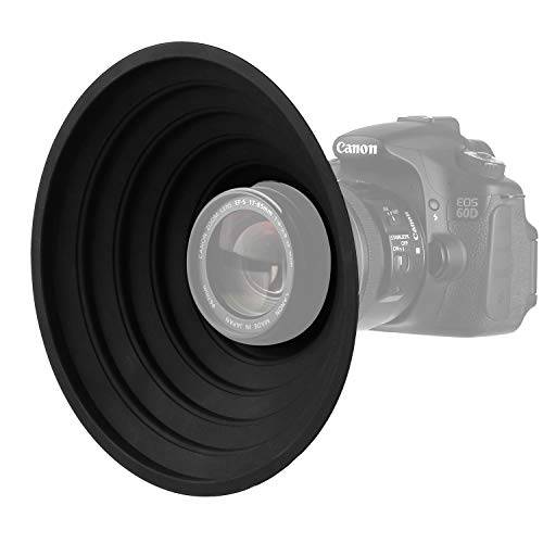 Easy 후드 렌즈s후드 for Nikon 캐논 Pentax 소니 70-90mm 카메라 렌즈s, Ultimate Anti-Glass Anti-Reflective 실리콘 접이식,접을수있는 렌즈 후드 테이크 Reflection-Free 포토 영상 (70mm)