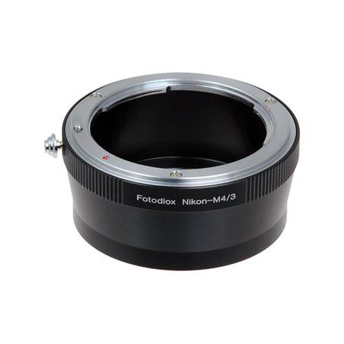 Fotodiox 렌즈 마운트 어댑터 - 니콘 Nikkor F 마운트 D/ SLR 렌즈 to 미니 Four Thirds (MFT, M4/ 3) 마운트 미러리스 카메라 바디