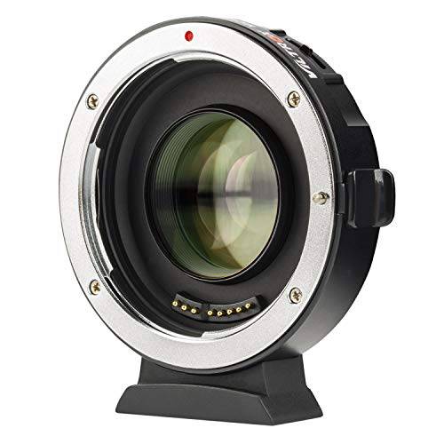 렌즈 어댑터 EF-M2 II Auto-Focus 0.71x Speed-Booster MFT 컨버터 for 캐논 EF Lenses to M4/ 3 카메라 GH4 GH5 GF6 GF1 GX1 GX7 GX85 E-M5 E-M10 E-M10II E-PL5 Pen-F