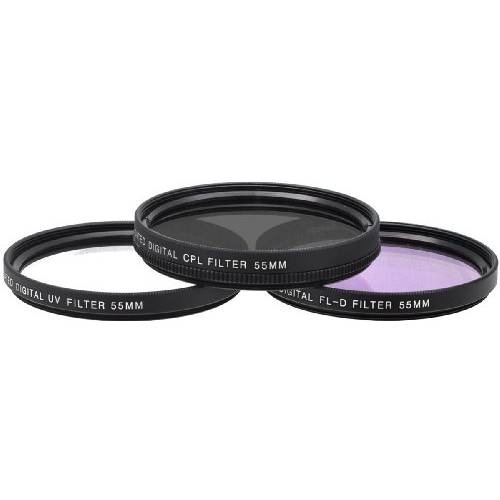 Xit XT55FLK55 3-Piece 카메라 렌즈 필터 Sets