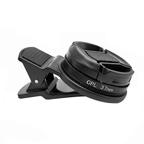 37MM 원형 범용 휴대용 편광 카메라 렌즈 CPL 필터 Professional(Black)