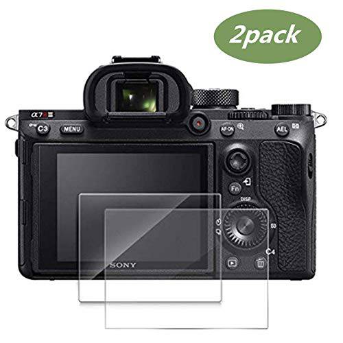 for 캐논 EOS M6 스크린 강화유리, [2pack] 고 Clear Anti-Scratch LCD 화면보호필름, 액정보호필름 커버 for 캐논 EOS M6 카메라