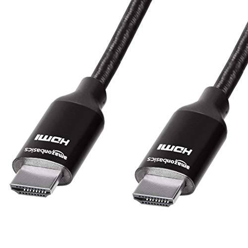 AmazonBasics 10.2 Gbps 고속 4K HDMI 케이블 Braided Cord 15-Foot Black with