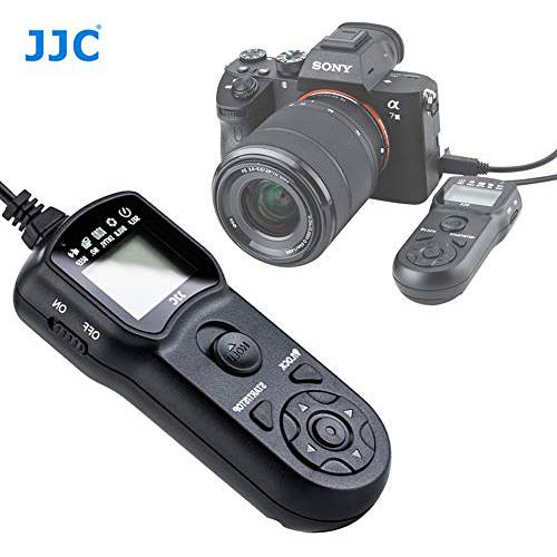 JJC 인터벌로미터 타이머 Remote 셔터 케이블 소니 Alpha 카메라, fits 소니 A7 A7 II A7 III A7R A7R II A7R III A7S A7S II A9 A9 II A3500 A5000 A5100 A6000 A6500 A6300 A6400 A6500 A6600 RX100 RX10 RX1R