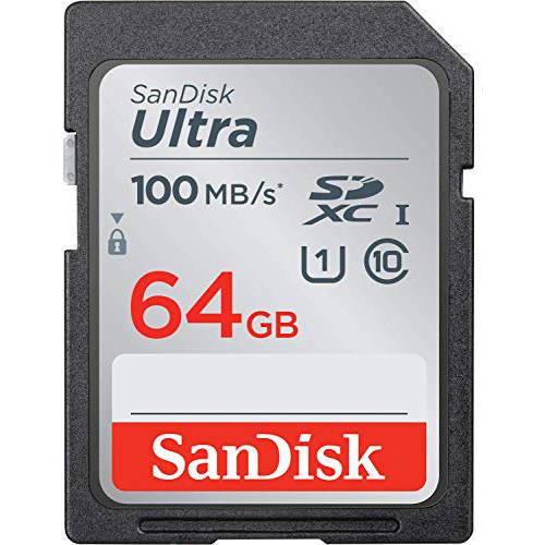 SanDisk 64GB 울트라 SDXC UHS-I 메모리 카드 - 100MB S C10 U1 풀 HD SD 카드 - SDSDUNR-064G-GN6IN