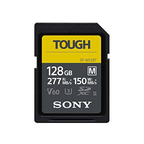 소니 TOUGH-M series SDXC UHS-II 카드 128GB, V60, CL10, U3, Max R277MB/ S, W150MB/ S (SF-M128T/ T1)