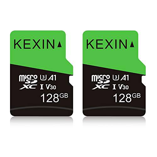 KEXIN 128GB 미니 SD CardClass 10, U3, V30, A1 울트라 MicroSDXC UHS-I 메모리 Card, 2 Pack