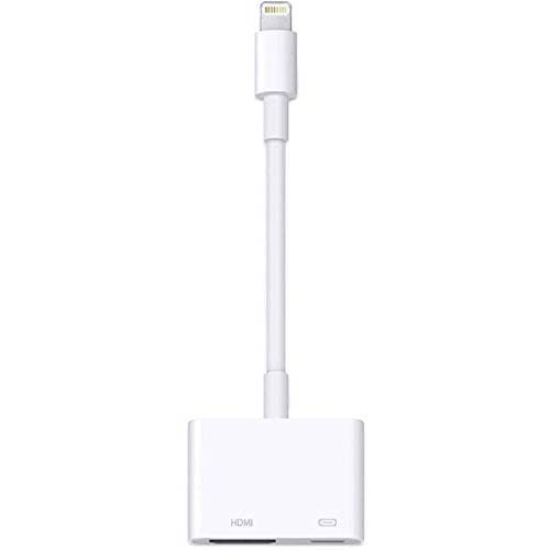 iPhone-HDMI 어댑터 케이블, 조명-HDMI 어댑터, HD TV 모니터 용 조명 충전 포트가있는 조명 디지털 AV 어댑터와 호환 가능 iPhone, iPad 및 iPod 용 프로젝터 1080P
