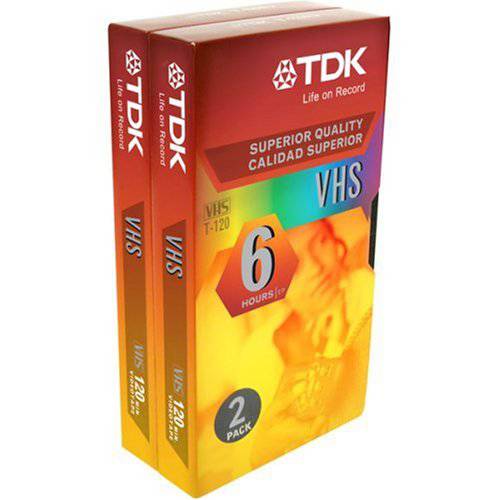 TDK 2-Pack VHS 테이프 (ST120XPS2)