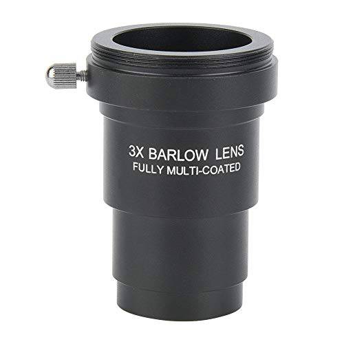 1.25 inches 3X Barlow 렌즈 완전 블랙 멀티 코팅 with M42x0.75mm 스레드 for 스탠다드 텔레스코프 접안렌즈 Astronomy