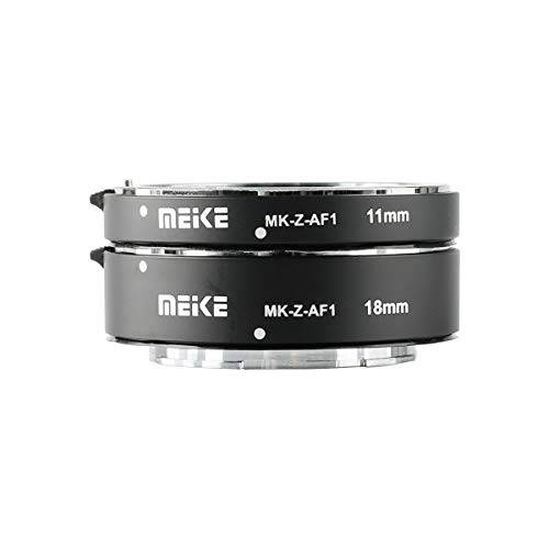 Meike MK-Z-AF1 메탈 오토 포커스 Macro 연장 Tube 어댑터 링 (11mm+ 18mm) 호환가능한 with Nikon Z6 Z7 Z50