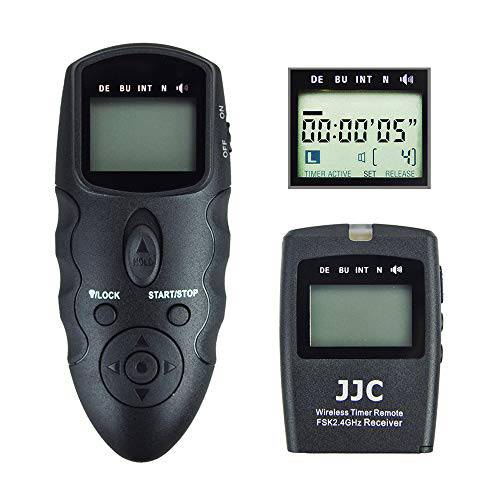 JJC 무선 인터벌로미터 타이머 리모컨, 원격 셔터 릴리즈 for Nikon D750 D780 Z7 Z6 D7500 D7200 D7100 D7000 D5600 D5500 D5300 D5200 D5100 D5000 D3300 D3200 D3100 Df D610 D600 P1000 and More
