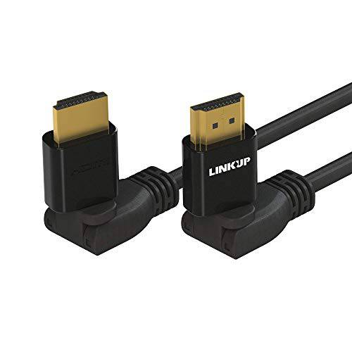 LINKUP - HDMI 4K 케이블 울트라 HD 360° 앵글 스위블 디지털 영상 코드 - 내구성, 튼튼 28AWG - Extreme 고속 18GB/ s | 4096 x 2160 | 호환 with Apple 엑스박스 PS4 PC 삼성 TV - 6FT