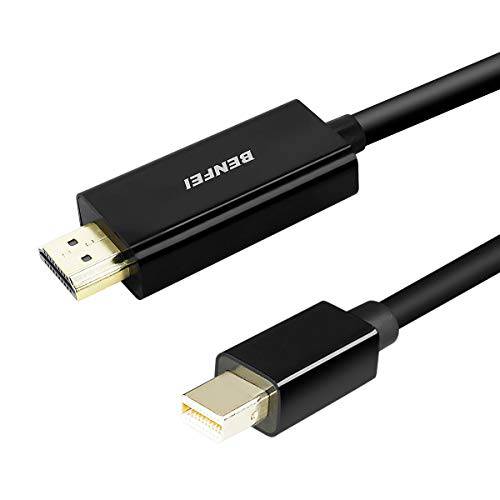 MiniDisplayPort to HDMI 케이블 BENFEI Mini DP to HDMI 3 Feet 케이블 썬더볼트 호환가능한 맥북 에어 프로 서피스 프로 도크 모니터 프로젝터 with