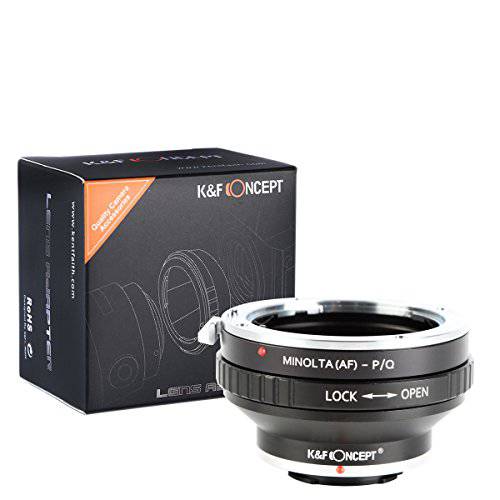K& F Concept 렌즈 마운트 어댑터 with 삼각대 for 소니 Alpha 미놀타 AF MA 렌즈 to Pentax Q PQ P/ Q Q-S1 Q10 Q7 마운트 카메라
