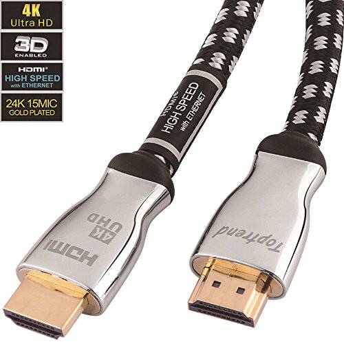 Active Booster 4K UHD HDMI 케이블 100ft 지지대 2160p 3D HDR 이더넷 오디오 리턴 24AWG and CL3 벽 내부 설치 호환가능한 to HDTV 엑스박스 블루레이 PS3 4 PC for