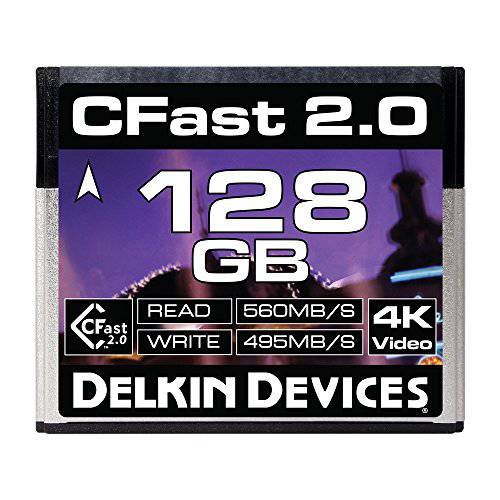 Delkin 256GB 시네마 CFast 2.0 메모리 카드 (DDCFST560256)