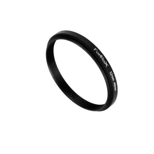 Fotodiox 메탈 스텝 다운 Ring, 양극처리 블랙 메탈 52mm-46mm, 52-46 mm