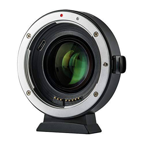 렌즈 어댑터 EF-EOS M2 Auto-Focus 0.71x Speed-Booster for 캐논 EF 렌즈 to 캐논 EOS-M (EF-M Mount) 미러리스 카메라 M M2 M3 M5 M6 M10 M50 M100
