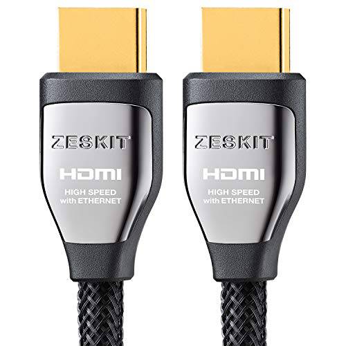 4K HDR HDMI 케이블 3ft 1m Cinema Plus 28AWG 4K 60Hz HDR 4:4:4 HDCP 2.2 Exceed 22.28 Gbps HDMI 2.0 호환가능한 엑스박스 PS4 프로 엔비디아 AMD 애플 TV 4K Roku Fire TV 넷플릭스 LG 소니 삼성 with