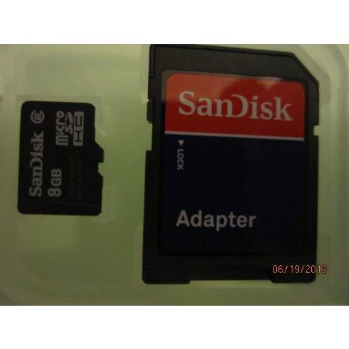 SanDisk microSDHC 8GB Class 2 카드 SD 어댑터 SDSDQ-8192 with