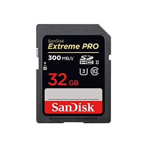 Sandisk Extreme 프로 - 플래시 메모리 카드 - 32 GB - SDHC UHS-II - 블랙