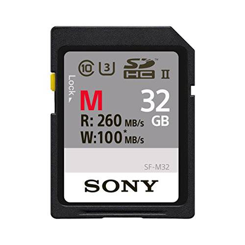 소니 M Series SDXC UHS-II 카드 64GB V60 CL10 U3 Max R277MB S W150MB S SF-M64 T2 Black