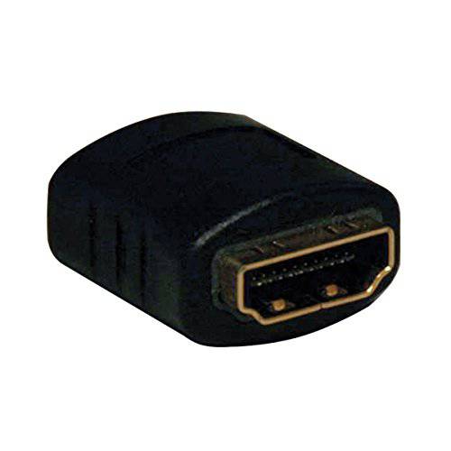 Tripp Lite High-Speed HDMI with 랜포트 All-in-One Keystone/ Panel 마운트 연장기,커플러 케이블 (F/ F), 앵글드 Connector, 1 ft. (P164-001-KPA-BK)