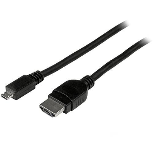 StarTech.com 3m 패시브 마이크로 USB to HDMI MHL 케이블 - 마이크로 USB Male to HDMI Male MHL 케이블 - 1080p 비디오 7.1 채널 디지털 오디오 MHDPMM3M 블랙
