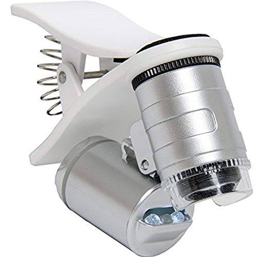 Hydrofarm Active 아이 AEM60C 범용 폰 60x with 클램프 Microscope, White