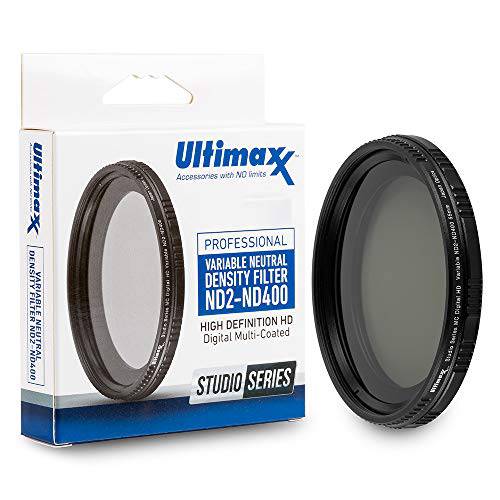 82mm ND 필터 Ultimaxx 82mm ND2-ND400 페이더 가변 중성 농도 조절가능 렌즈 필터 다이나믹 ND 필터 옵티컬, Optical 글래스