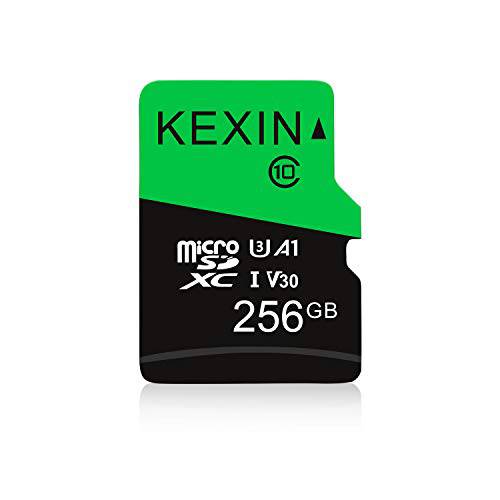 KEXIN 256GB 미니 SD 카드, C10, U3, V30, A1, 울트라 microSDXC UHS-I 메모리 카드 - 이상 to 90MB/ s
