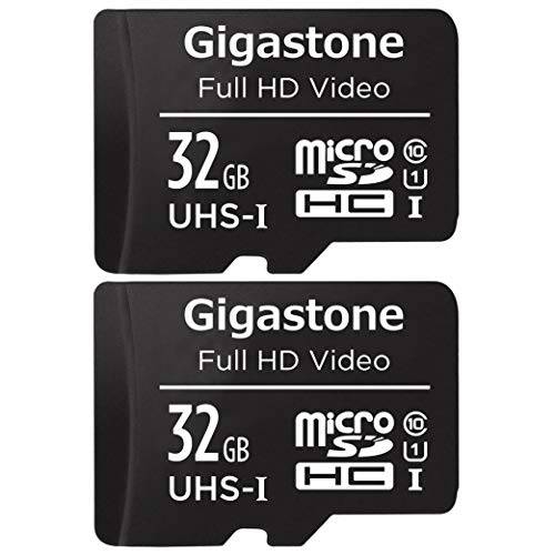 Gigastone 32GB 2-Pack 미니 SD Card, FHD Video, Surveillance 세큐리티 캠 액션 캠 드론 Professional, 90MB/ s 미니 SDXC UHS-I U1 Class 10